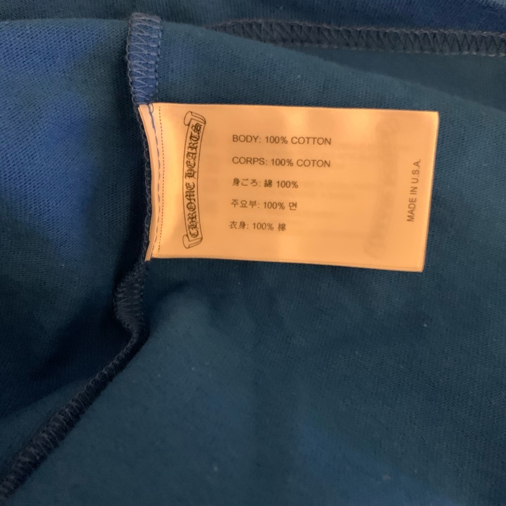 NEW Chrome Hearts ‘SPACE’ Matty Boy L/S Shirt Blue - Picture 3 of 4